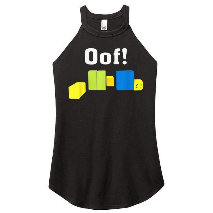 OOF! Funny Blox Noob Gamer Gifts For Gamers Women's Perfect Tri Rocker Tank