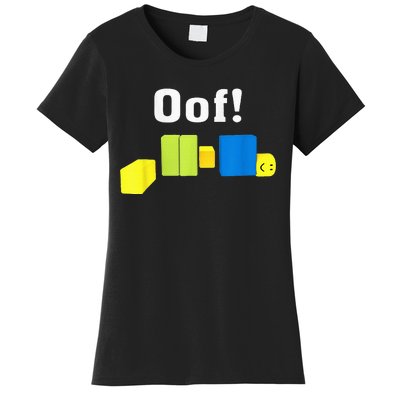 OOF! Funny Blox Noob Gamer Gifts For Gamers Women's T-Shirt