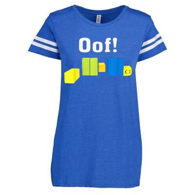 OOF! Funny Blox Noob Gamer Gifts For Gamers Enza Ladies Jersey Football T-Shirt