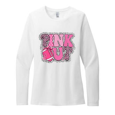 Out Football Breast Cancer Awareness Womens CVC Long Sleeve Shirt