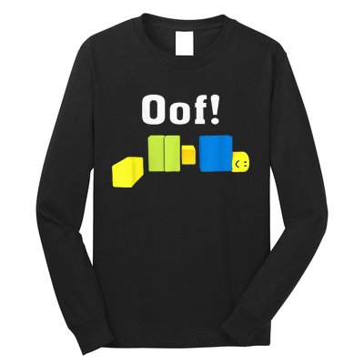 OOF! Funny Blox Noob Gamer Gifts For Gamers Long Sleeve Shirt