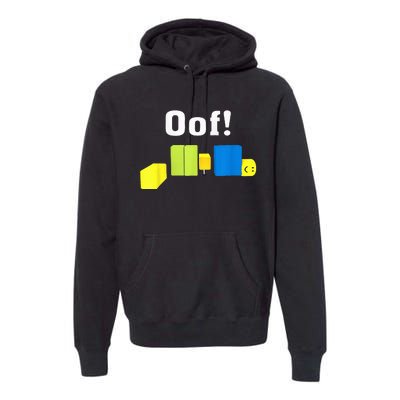 OOF! Funny Blox Noob Gamer Gifts For Gamers Premium Hoodie