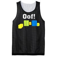 OOF! Funny Blox Noob Gamer Gifts For Gamers Mesh Reversible Basketball Jersey Tank