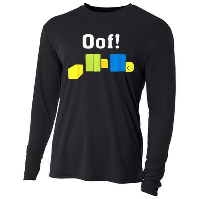 OOF! Funny Blox Noob Gamer Gifts For Gamers Cooling Performance Long Sleeve Crew