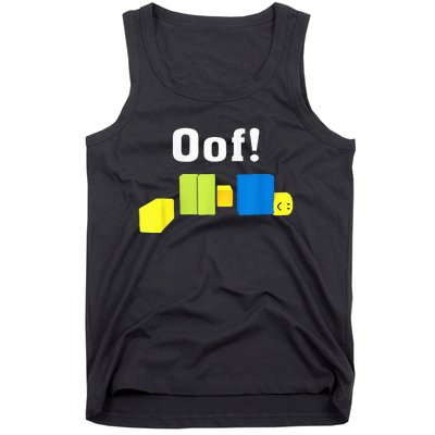 OOF! Funny Blox Noob Gamer Gifts For Gamers Tank Top