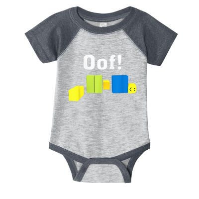 OOF! Funny Blox Noob Gamer Gifts For Gamers Infant Baby Jersey Bodysuit