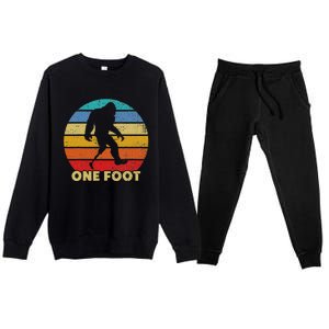 One Foot Bigfoot Prosthetics Amputated Disability Premium Crewneck Sweatsuit Set