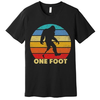 One Foot Bigfoot Prosthetics Amputated Disability Premium T-Shirt