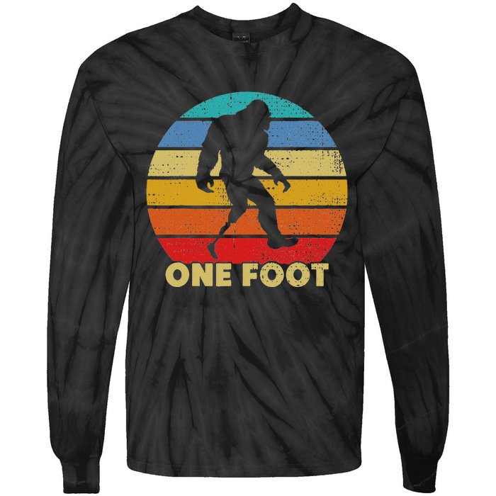 One Foot Bigfoot Prosthetics Amputated Disability Tie-Dye Long Sleeve Shirt