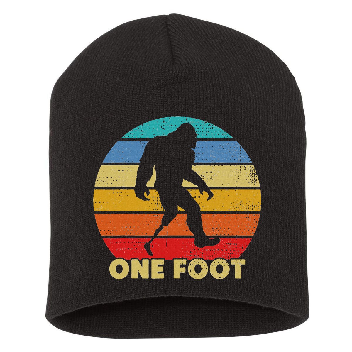 One Foot Bigfoot Prosthetics Amputated Disability Short Acrylic Beanie