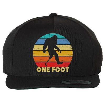 One Foot Bigfoot Prosthetics Amputated Disability Wool Snapback Cap