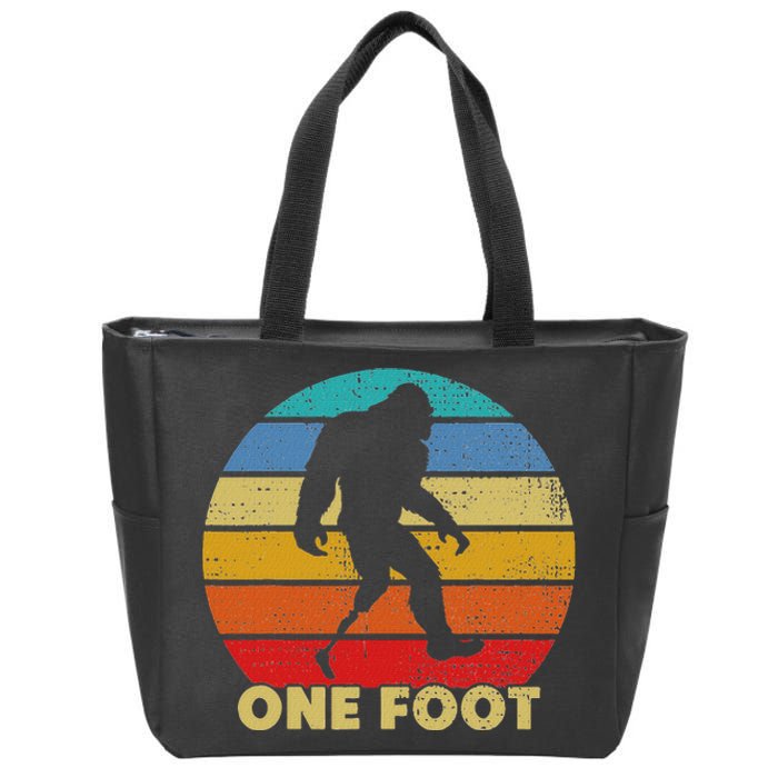 One Foot Bigfoot Prosthetics Amputated Disability Zip Tote Bag