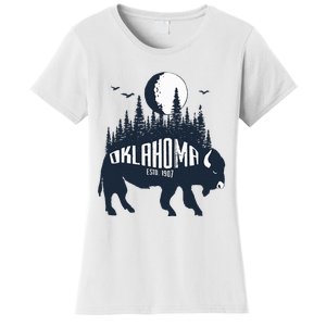 Oklahoma Funny Bison Buffalo Home State Women's T-Shirt