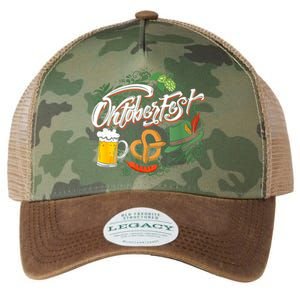 Oktoberfest Funny Beer Hat Pretzel And Edelweiss Legacy Tie Dye Trucker Hat