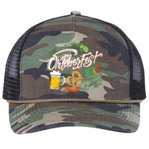 Oktoberfest Funny Beer Hat Pretzel And Edelweiss Retro Rope Trucker Hat Cap