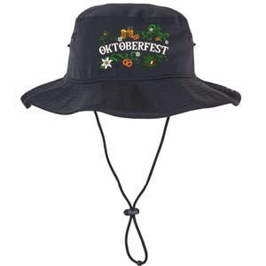 Oktoberfest Funny Beer Hat Pretzel And Edelweiss Legacy Cool Fit Booney Bucket Hat