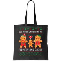 Our First Christmas As Mommy And Daddy Matching Family Tote Bag