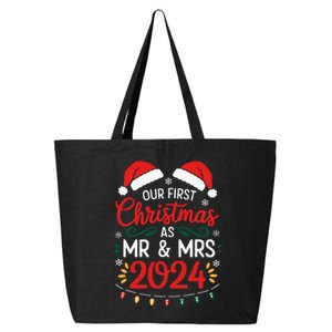 Our First Christmas As Mr And Mrs Newlyweds Couples Pajamas 25L Jumbo Tote