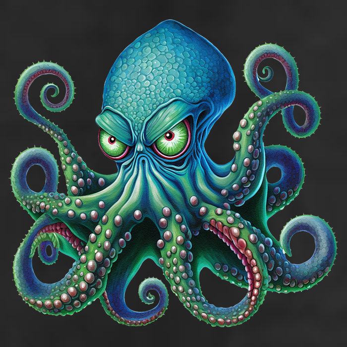 Octopus Fun Cephalopod Sea Creatures Kraken Octopus Cool Comfort Performance Bucket Hat