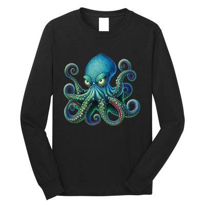 Octopus Fun Cephalopod Sea Creatures Kraken Octopus Long Sleeve Shirt