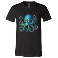 Octopus Fun Cephalopod Sea Creatures Kraken Octopus V-Neck T-Shirt