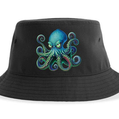 Octopus Fun Cephalopod Sea Creatures Kraken Octopus Sustainable Bucket Hat