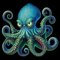 Octopus Fun Cephalopod Sea Creatures Kraken Octopus 16 in Basic Backpack