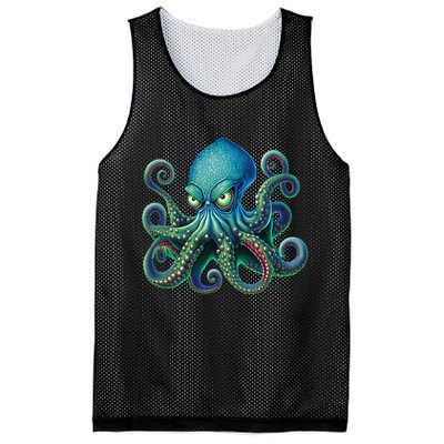 Octopus Fun Cephalopod Sea Creatures Kraken Octopus Mesh Reversible Basketball Jersey Tank