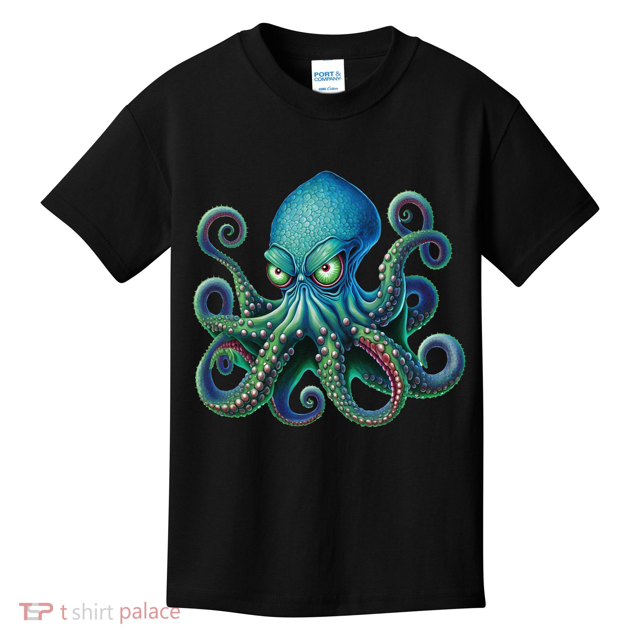 Octopus Fun Cephalopod Sea Creatures Kraken Octopus Kids T-Shirt