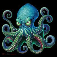Octopus Fun Cephalopod Sea Creatures Kraken Octopus Kids T-Shirt