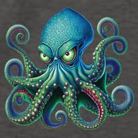 Octopus Fun Cephalopod Sea Creatures Kraken Octopus Vector Backpack