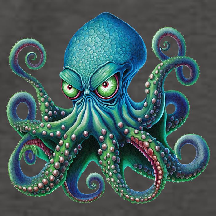 Octopus Fun Cephalopod Sea Creatures Kraken Octopus Vector Backpack