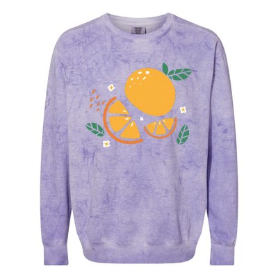 Oranges Fruit Cute Summer Kawaii Food Colorblast Crewneck Sweatshirt