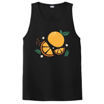 Oranges Fruit Cute Summer Kawaii Food PosiCharge Competitor Tank