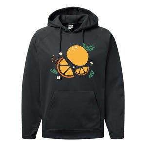 Oranges Fruit Cute Summer Kawaii Food Performance Fleece Hoodie