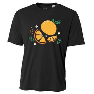 Oranges Fruit Cute Summer Kawaii Food Cooling Performance Crew T-Shirt