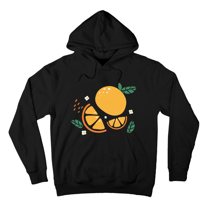 Oranges Fruit Cute Summer Kawaii Food Hoodie