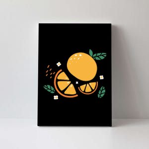 Oranges Fruit Cute Summer Kawaii Food Canvas