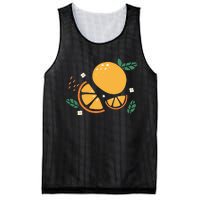 Oranges Fruit Cute Summer Kawaii Food Mesh Reversible Basketball Jersey Tank