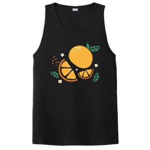 Oranges Fruit Cute Summer Kawaii Food PosiCharge Competitor Tank