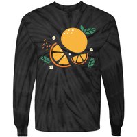 Oranges Fruit Cute Summer Kawaii Food Tie-Dye Long Sleeve Shirt