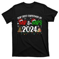 Our First Christmas As Mr & Mrs 2024 Cute Couples Matching Long Sleeve T-Shirt