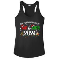 Our First Christmas As Mr & Mrs 2024 Cute Couples Matching Long Sleeve Ladies PosiCharge Competitor Racerback Tank