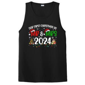 Our First Christmas As Mr & Mrs 2024 Cute Couples Matching Long Sleeve PosiCharge Competitor Tank