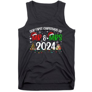 Our First Christmas As Mr & Mrs 2024 Cute Couples Matching Long Sleeve Tank Top