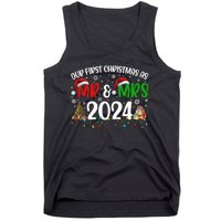 Our First Christmas As Mr & Mrs 2024 Cute Couples Matching Long Sleeve Tank Top