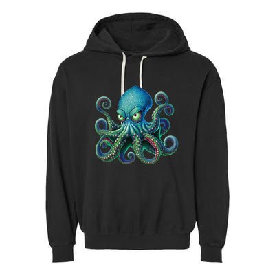 Octopus Fun Cephalopod Sea Creatures Kraken Octopus Garment-Dyed Fleece Hoodie