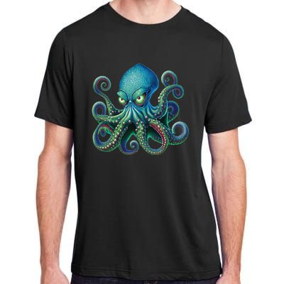 Octopus Fun Cephalopod Sea Creatures Kraken Octopus Adult ChromaSoft Performance T-Shirt