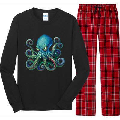 Octopus Fun Cephalopod Sea Creatures Kraken Octopus Long Sleeve Pajama Set