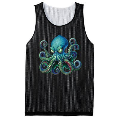 Octopus Fun Cephalopod Sea Creatures Kraken Octopus Mesh Reversible Basketball Jersey Tank